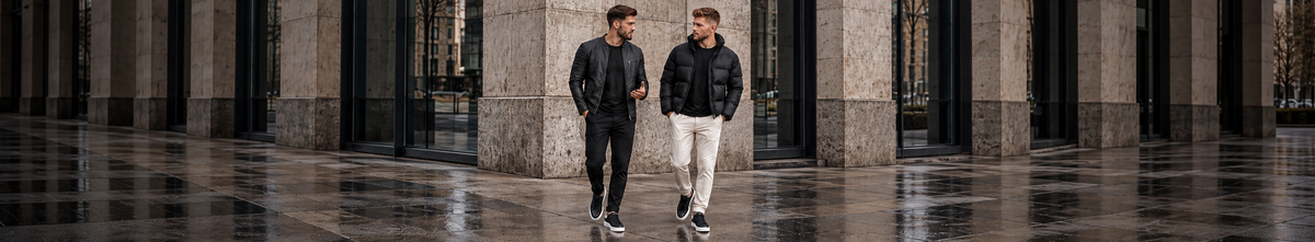 CARBON jackets & coats campaign featuring 2 adult men