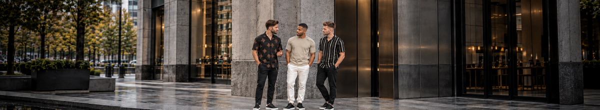 CARBON new arrivals campaign featuring 3 adult men