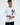 Never Give Up Shirt in White – front close-up