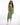 Nia Knit Cami in Green – full-length front view