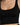 Close-up of a black ribbed crop top featuring a wide neckline and thin straps, showcasing a fitted silhouette.