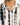 Collared button shirt featuring a cream background with bold black brushstroke patterns.