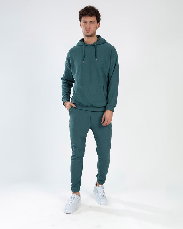 Gordon Pants Set in Turquoise – full-length front view