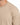 Close-up of a light beige t-shirt featuring a classic crew neckline and short sleeves.