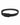 Black bracelet featuring a sleek, minimalist design with a smooth clasp closure.
