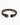 Two intertwined strands in dark brown and light brown, featuring a sleek black clasp.
