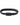 Black bracelet with two strands and a sleek magnetic clasp for a minimalist look.
