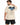 A light beige t-shirt featuring a large blue butterfly graphic on the back with text below.