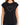 A black short-sleeve top featuring a simple outlined heart design on the front.