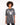 A model wearing a loose-fitting, vintage-style gray tee with a graphic design featuring "Philadelphia."