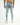 Rear view of Bobby light blue super streetwear jeans with back pockets and a black branded waistband.