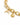 Gold bracelet featuring a textured chain with crescent moon and star charms.