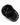 Black cap viewed from above, featuring a curved brim and interior branding with repeated text.