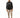 Randy Puffer Vest in Black – full-length front view