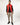 Randy Puffer Vest in Red – full-length front view