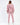A person wearing a pink oversized hoodie with a hood and matching joggers, viewed from the back.