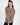 Oversized brown California sweatshirt with San Francisco embroidery, styled on a model for a Gen Z aesthetic.