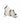 Jimmy Shoes in White – top view