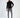 Romeo Turtleneck Sweater in Black – full-length front view