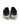 Rear view of Johnny Grey urban streetwear sneakers by Carbon featuring black heel tabs and white rubber soles.