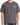 A model wearing a loose-fitting gray t-shirt with the word "challenge" printed in white on the chest.