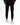 Black joggers with tapered legs, worn with white sneakers, viewed from the back against a light background.