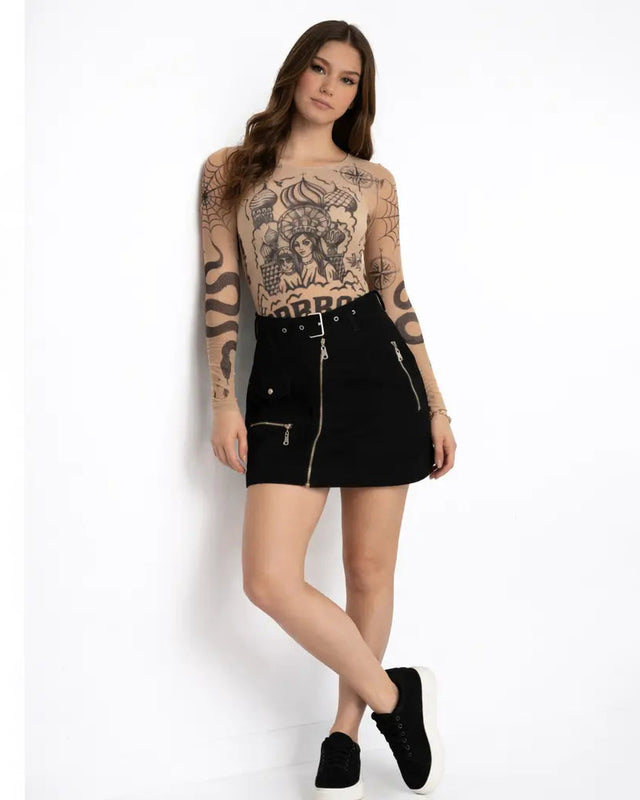 KIMBER DENIM SKIRT — product photo 1