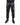 Black sweatpants featuring a lightning bolt design and a bold white text graphic on the side.