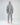 Back view of Lily Jacket Set in light grey heather, featuring oversized hooded jacket and matching sweatpants.
