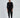 Daniel Pants in Black – full-length front view