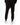 Rear view of Live The Moment black streetwear jogger pants and cuffed ankles.