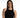 Demi Ribbed Tank in Black – front close-up