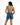 Demi Ribbed Tank in Nude – back view
