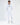 Thank You Hoodie Set in White – full-length front view