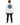 Long-sleeve white shirt featuring a colorful graphic design and inspirational text on the back.