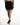 Back view of the high-waisted Maddison black mini skirt featuring a delicate eyelash lace hem and rear zipper.