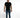 Trace T-Shirt in Black – full-length front view
