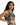 Close-up of Marlee black knit crop top featuring geometric print and smocked fabric on a model in streetwear style.
