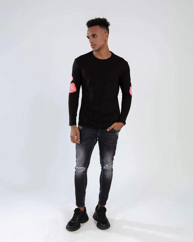 Element Shirt in Black – full-length front view