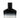 A sleek black and clear glass bottle with a textured cap, featuring a gradient design and minimalist label.