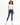 Maya Padded Crop Top in White – full-length front view