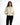 Ellis Bomber Jacket in Cream – front close-up