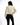 Ellis Bomber Jacket in Cream – back view