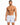 A man with a toned physique poses in swim trunks featuring a colorful sailboat pattern on a white background.