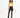 Yoga Crop Tank Top in Lemon – full-length front view