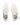 Zipper Sneakers in White – top view