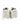 Zipper Sneakers in White – heel view
