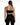Zuri Knit Cami Top in Black – back view