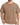 A relaxed-fit, brown T-shirt featuring a blue "CRÉW" graphic and subtle quote detail on the chest.