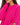 Brooke Sweater in Hot Pink – close-up of the ribbed crew neckline and cutout sleeve detail